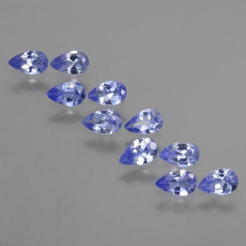 2.00カラットの天然ブルータンザナイト（5.1×3.1 mm・洋梨の形）