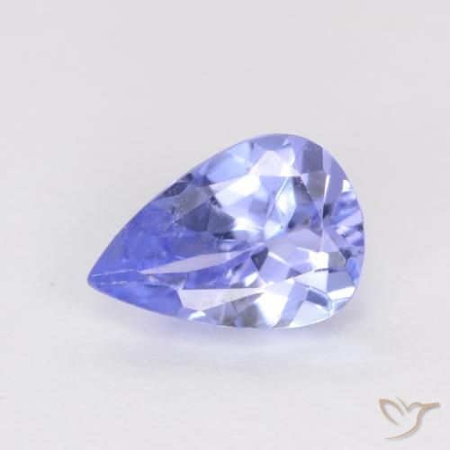 0.47ct 天然 バイオレットブルー タンザナイト, 洋梨の形, VS
