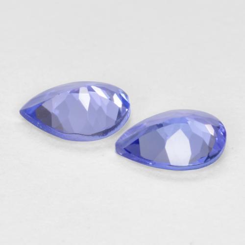 0.51カラットの天然濃いバイオレットブルータンザナイト（4.9×4 mm・洋梨の形）