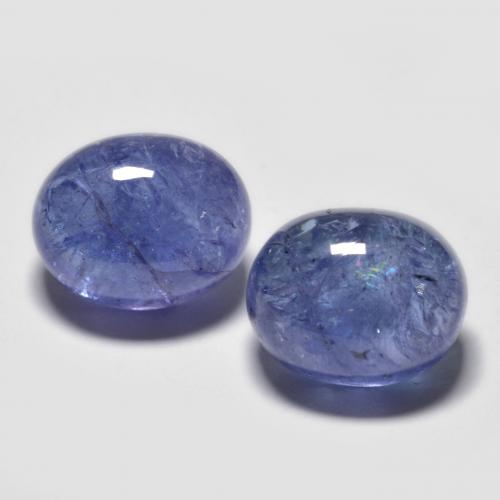 9.72カラットの天然ディープブルータンザナイト（10×8.1 mm・オーバルカット）