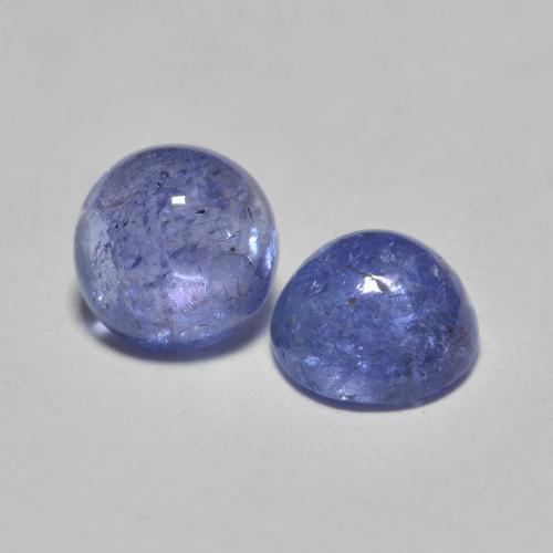 1.33カラットの天然濃いバイオレットブルータンザナイト（5.18 mm・ラウンドカット）