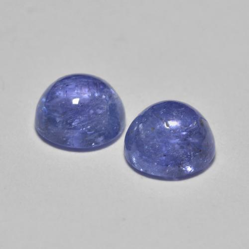 1.33カラットの天然濃いバイオレットブルータンザナイト（5.18 mm・ラウンドカット）