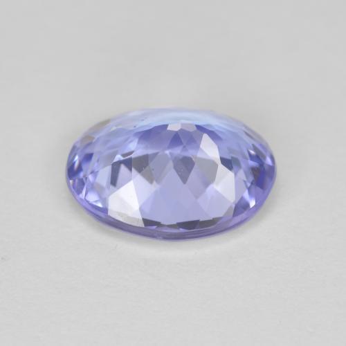 1.91カラットの天然シルバーがかった青タンザナイト（8.9×7.1 mm・オーバルカット）