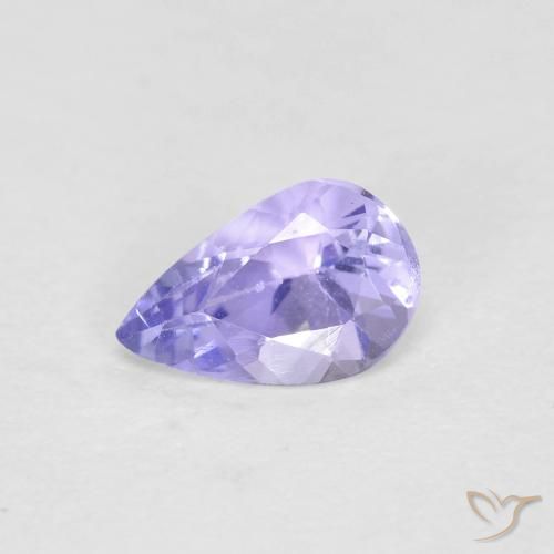 0.44ct 天然 ライトブルー タンザナイト, 洋梨の形, VVS-VS