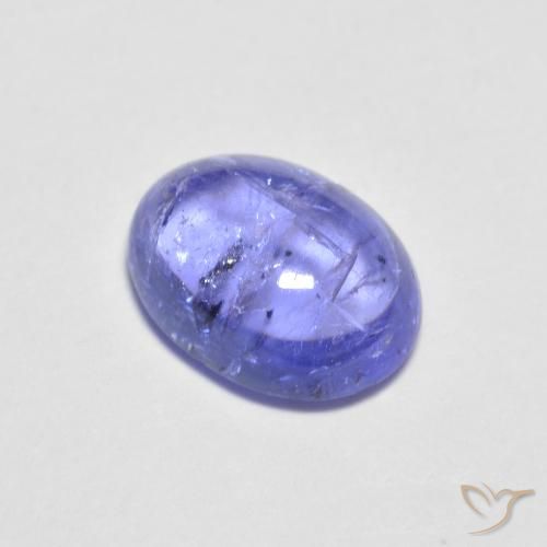 1.60カラットの天然濃いバイオレットブルータンザナイト（7.9×6 mm・オーバルカット）