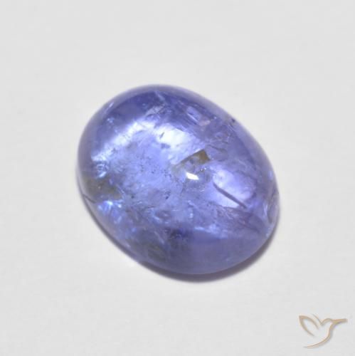 1.96ct 天然 濃いバイオレットブルー タンザナイト, 楕円形, 透明
