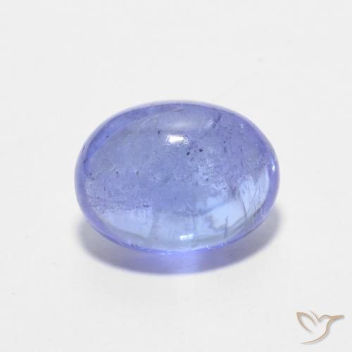 1.72ct 天然 濃いバイオレットブルー タンザナイト, 楕円形, 透明