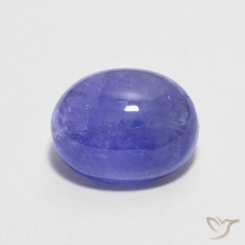 3.08ct 天然 バイオレットブルー タンザナイト, 楕円形, 半透明