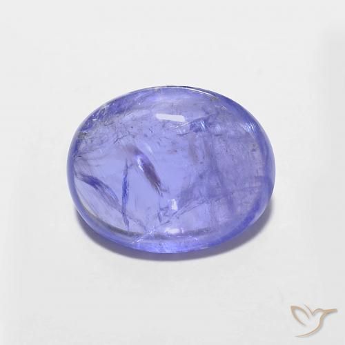 3.01ct 天然 濃いバイオレットブルー タンザナイト, 楕円形, 透明