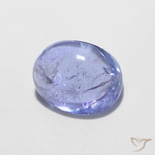 1.86ct 天然 濃いバイオレットブルー タンザナイト, 楕円形, 透明