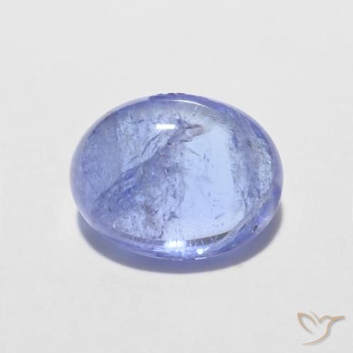1.64ct 天然 濃いバイオレットブルー タンザナイト, 楕円形, 透明