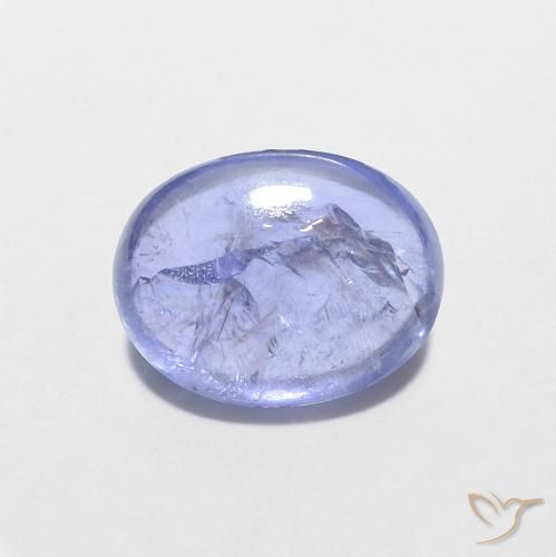 1.58ct 天然 濃いバイオレットブルー タンザナイト, 楕円形, 透明