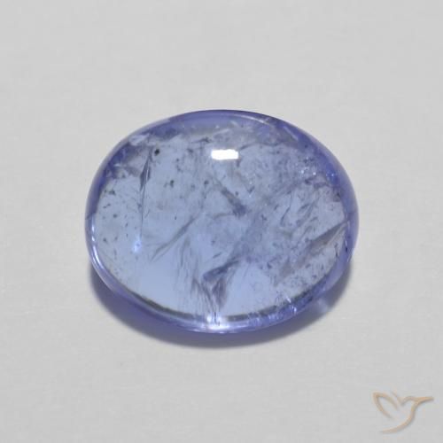 3.32ct 天然 濃いバイオレットブルー タンザナイト, 楕円形, 透明