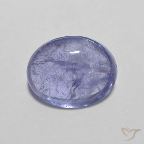 3.89ct 天然 濃いバイオレットブルー タンザナイト, 楕円形, 透明