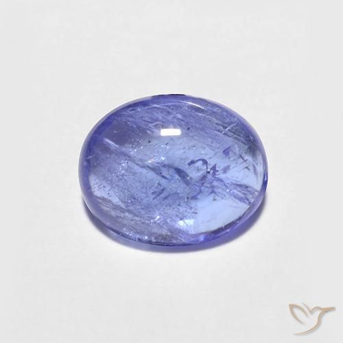 1.43ct 天然 濃いバイオレットブルー タンザナイト, 楕円形, 透明