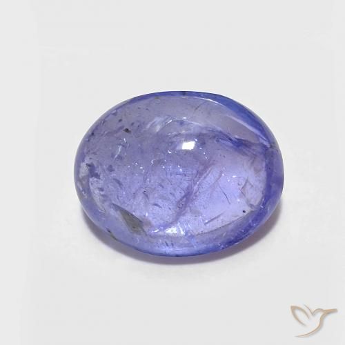 3.08ct 天然 濃いバイオレットブルー タンザナイト, 楕円形, 透明