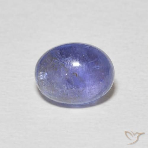 2.42ct 天然 濃いバイオレットブルー タンザナイト, 楕円形, 透明