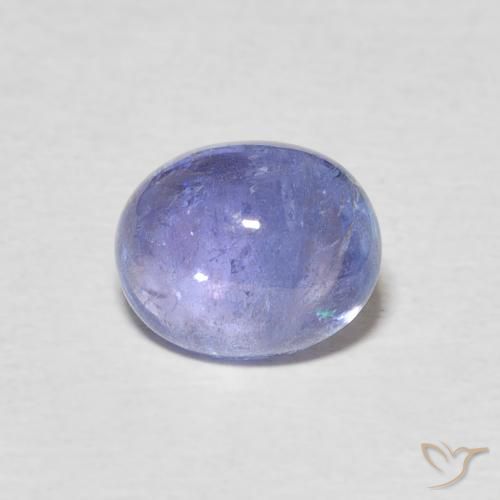 2.57ct 天然 濃いバイオレットブルー タンザナイト, 楕円形, 透明