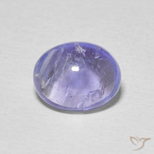 3.45ct 天然 濃いバイオレットブルー タンザナイト, 楕円形, 透明
