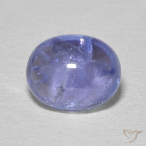 3.78ct 天然 バイオレットブルー タンザナイト, 楕円形, 透明