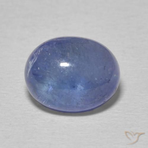 4.08ct 天然 ベイビーブルー タンザナイト, 楕円形, 透明