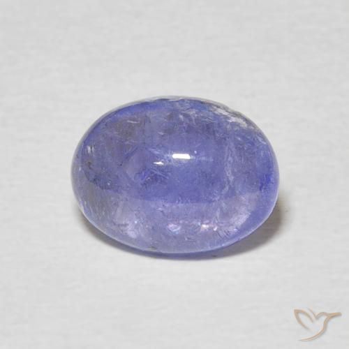2.10ct 天然 濃いバイオレットブルー タンザナイト, 楕円形, 透明