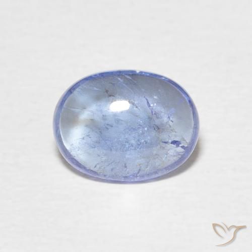 1.29ct 天然 ベイビーブルー タンザナイト, 楕円形, 透明
