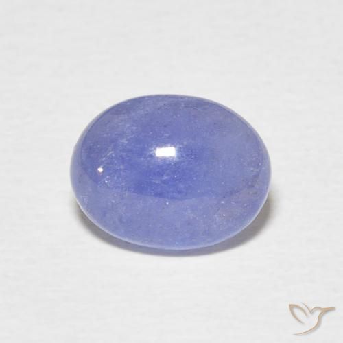 2.19ct 天然 濃いバイオレットブルー タンザナイト, 楕円形, 半透明