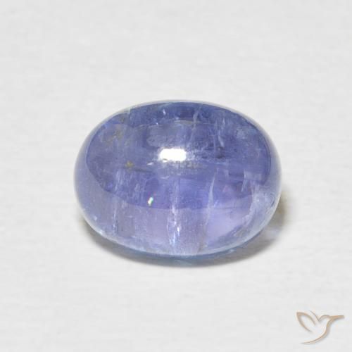 3.01ct 天然 薄いパープルがかったブルー タンザナイト, 楕円形, 透明