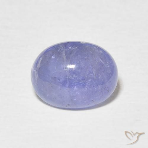 2.50ct 天然 濃いバイオレットブルー タンザナイト, 楕円形, 半透明
