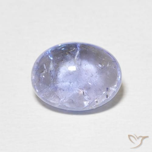 3.51ct 天然 薄いパープルがかったブルー タンザナイト, 楕円形, 透明