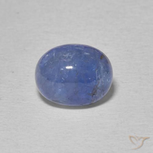 2.86ct 天然 濃いバイオレットブルー タンザナイト, 楕円形, 半透明