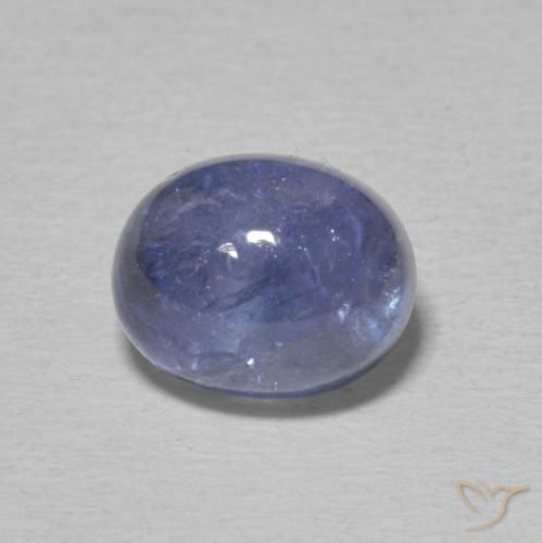 5.08ct 天然 バイオレットブルー タンザナイト, 楕円形, 透明