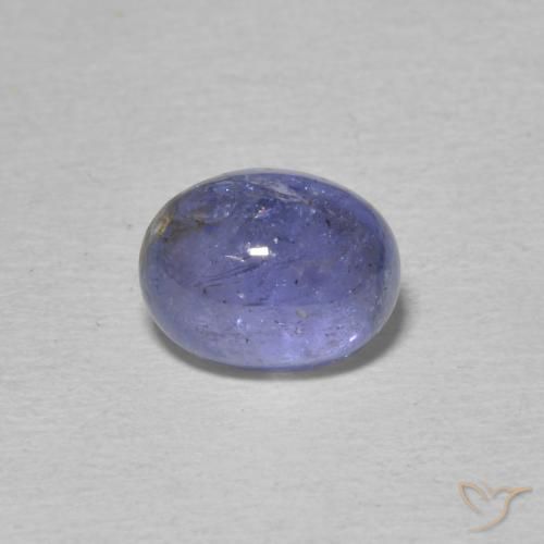 2.55ct 天然 濃いバイオレットブルー タンザナイト, 楕円形, 透明