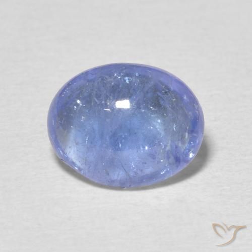 2.89ct 天然 薄いパープルがかったブルー タンザナイト, 楕円形, 透明