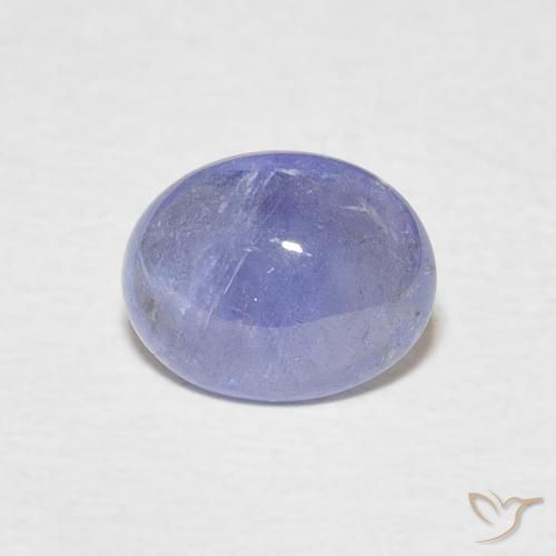 2.03ct 天然 濃いバイオレットブルー タンザナイト, 楕円形, 透明