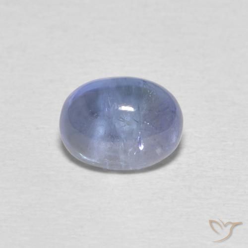 1.76ct 天然 ライトバイオレットブルー タンザナイト, 楕円形, 透明