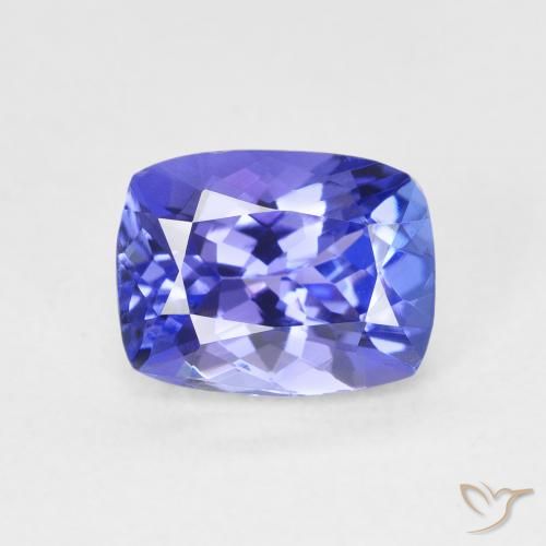 2.29ct 天然 ディープバイオレットブルー タンザナイト, クッション, VVS