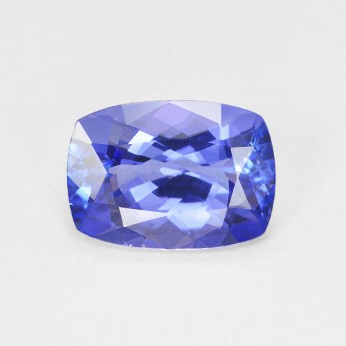 2.47ct 天然 ディープバイオレットブルー タンザナイト, クッション, VVS