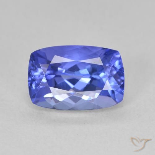 2.21ct 天然 バイオレットブルー タンザナイト, クッション, VVS