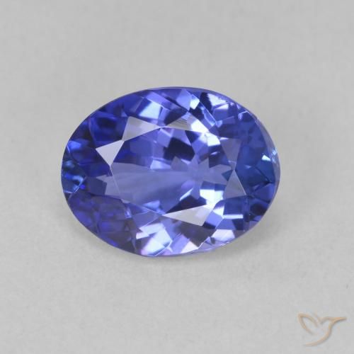 1.88ct 天然 ディープバイオレットブルー タンザナイト, 楕円形, VVS