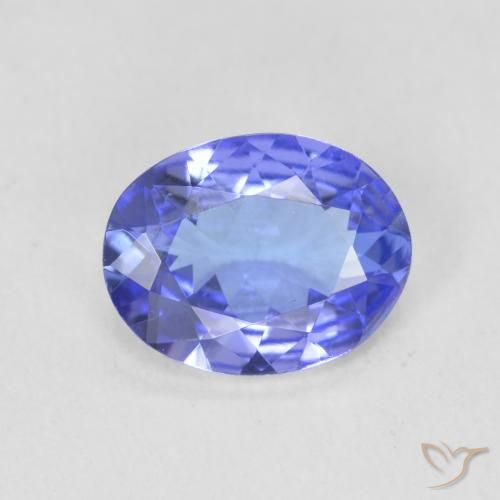 1.61ct 天然 ディープバイオレットブルー タンザナイト, 楕円形, VVS