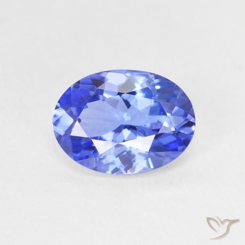 1.31ct 天然 ディープバイオレットブルー タンザナイト, 楕円形, VVS