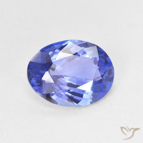 1.69ct 天然 ディープバイオレットブルー タンザナイト, 楕円形, VVS-VS