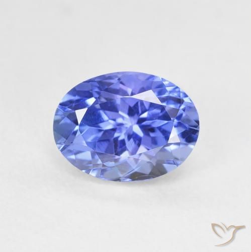 1.69ct 天然 ディープバイオレットブルー タンザナイト, 楕円形, VVS