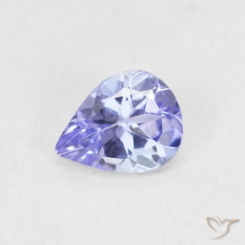 0.35ct 天然 バイオレットブルー タンザナイト, 洋梨の形, VVS-VS