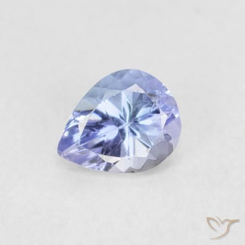 0.36ct 天然 パステルブルー タンザナイト, 洋梨の形, VVS-VS