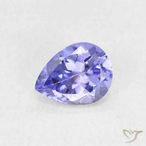0.36ct 天然 エレクトリックブルー タンザナイト, 洋梨の形, VVS-VS