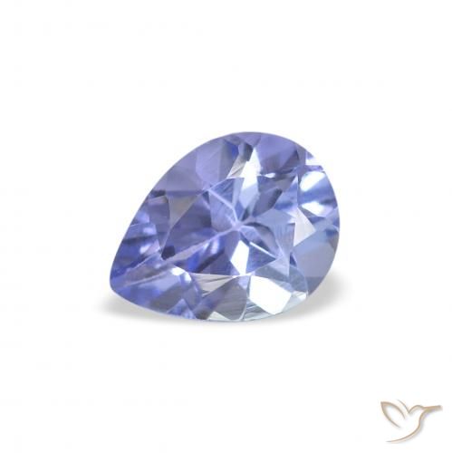 0.31ct 天然 パステルブルー タンザナイト, 洋梨の形, VS
