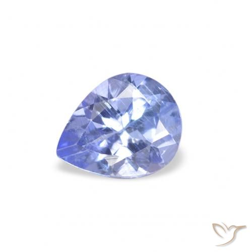 0.31ct 天然 パステルブルー タンザナイト, 洋梨の形, VS